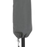 Amalfi Water Resistant Fabric And Aluminum Patio Umbrella with Base Set