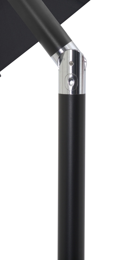 Amalfi Water Resistant Fabric And Aluminum Patio Umbrella with Base Set