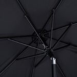 Amalfi Water Resistant Fabric And Aluminum Patio Umbrella with Base Set