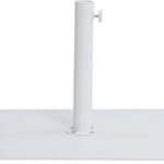 Amalfi Water Resistant Fabric And Aluminum Patio Umbrella with Base Set