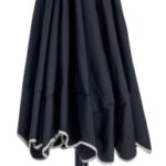 Amalfi Water Resistant Fabric And Aluminum Patio Umbrella with Base Set