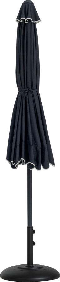 Amalfi Water Resistant Fabric And Aluminum Patio Umbrella with Base Set