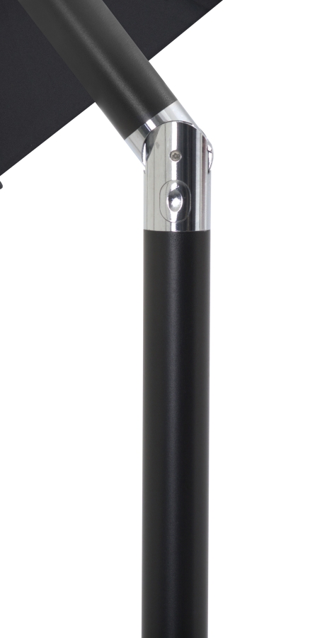 Amalfi Water Resistant Fabric And Aluminum Patio Umbrella with Base Set