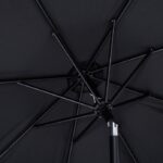 Amalfi Water Resistant Fabric And Aluminum Patio Umbrella with Base Set
