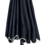 Amalfi Water Resistant Fabric And Aluminum Patio Umbrella with Base Set