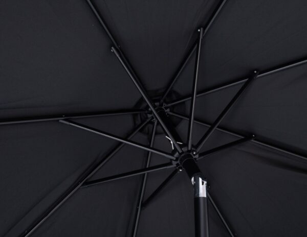 Amalfi Water Resistant Fabric And Aluminum Patio Umbrella with Base Set