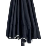 Amalfi Water Resistant Fabric And Aluminum Patio Umbrella with Base Set