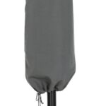Amalfi Water Resistant Fabric And Aluminum Patio Umbrella with Base Set
