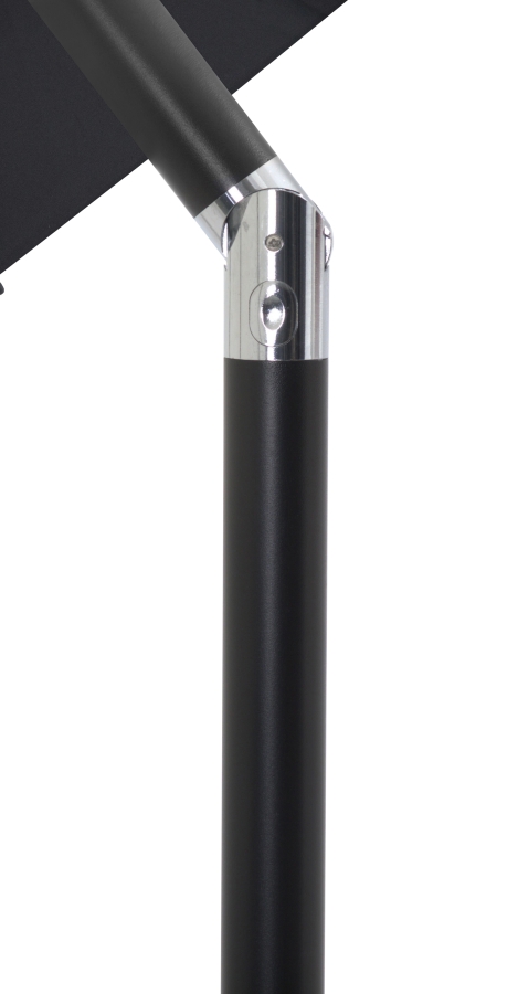Amalfi Water Resistant Fabric And Aluminum Patio Umbrella with Base Set