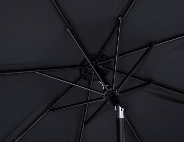 Amalfi Water Resistant Fabric And Aluminum Patio Umbrella with Base Set