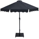 Amalfi Water Resistant Fabric And Aluminum Patio Umbrella