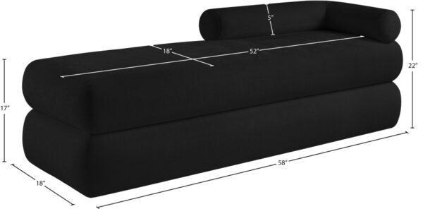 Kennedy Chenille Fabric Upholstered Bench