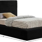 Dexter Corduroy Fabric Upholstered Bed
