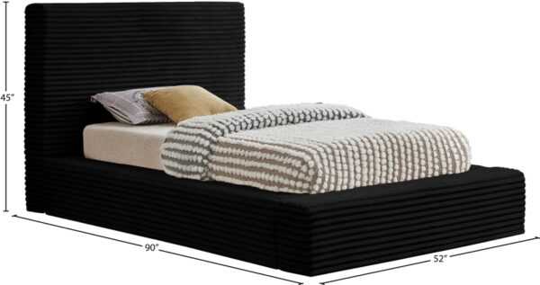 Dexter Corduroy Fabric Upholstered Bed