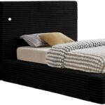 Dexter Corduroy Fabric Upholstered Bed