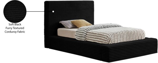 Dexter Corduroy Fabric Upholstered Bed