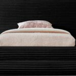 Drew Corduroy Fabric Upholstered Twin Bed