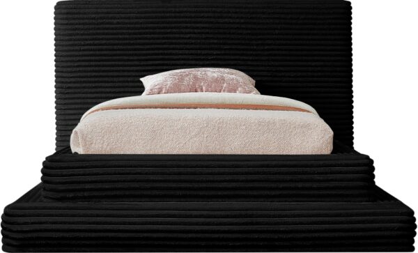 Drew Corduroy Fabric Upholstered Twin Bed