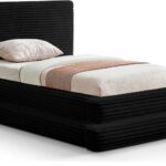 Drew Corduroy Fabric Upholstered Bed