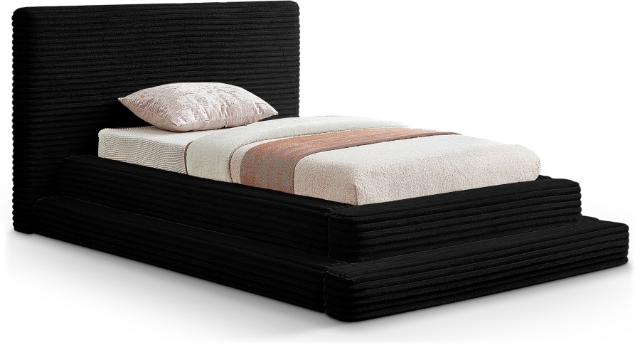 Drew Corduroy Fabric Upholstered Bed