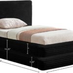 Drew Corduroy Fabric Upholstered Bed