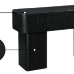 Oakmont Oak Veneer Console Table