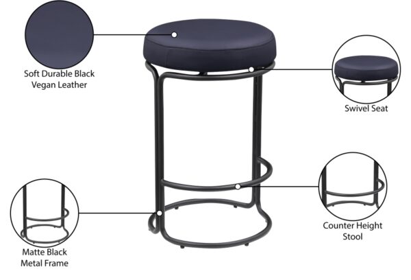 Madison Vegan Leather Upholstered Counter Stool