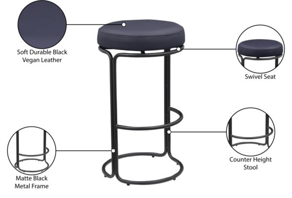 Madison Vegan Leather Upholstered Bar Stool