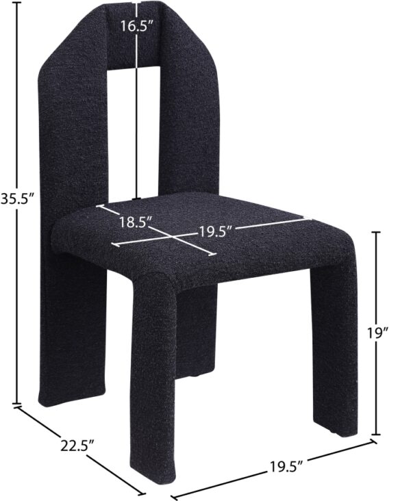 Bennett Boucle Fabric Upholstered Dining Chair