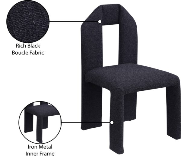 Bennett Boucle Fabric Upholstered Dining Chair
