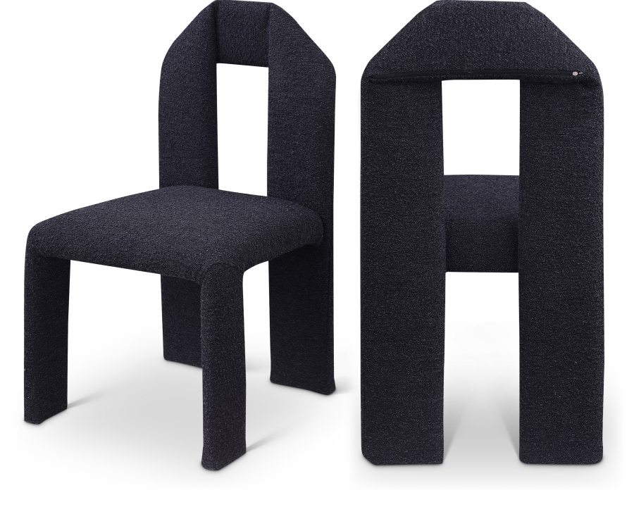 Bennett Boucle Fabric Upholstered Dining Chair