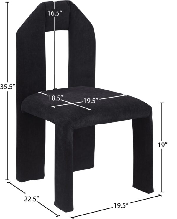 Bennett Chenille Fabric Upholstered Dining Chair