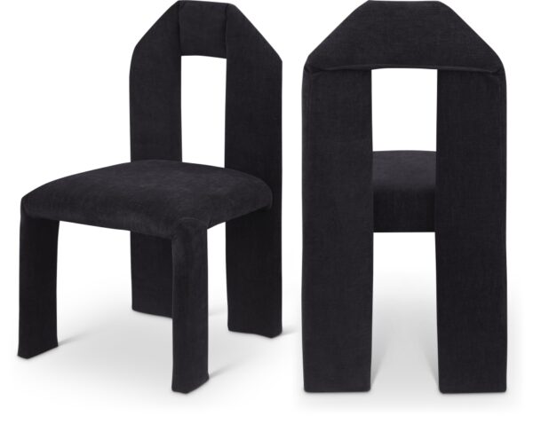 Bennett Chenille Fabric Upholstered Dining Chair