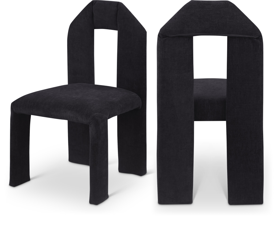 Bennett Chenille Fabric Upholstered Dining Chair