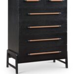 Kaya Oak Veneer And Vegan Leather Handle Chest