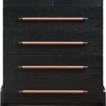 Kaya Oak Veneer And Vegan Leather Handle Chest