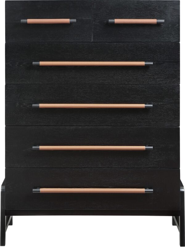 Kaya Oak Veneer And Vegan Leather Handle Chest
