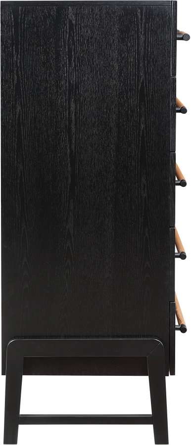 Kaya Oak Veneer And Vegan Leather Handle Chest