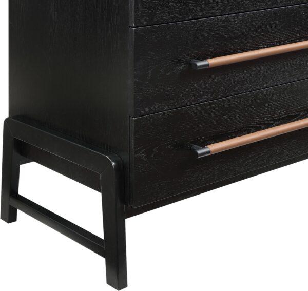 Kaya Oak Veneer And Vegan Leather Handle Chest