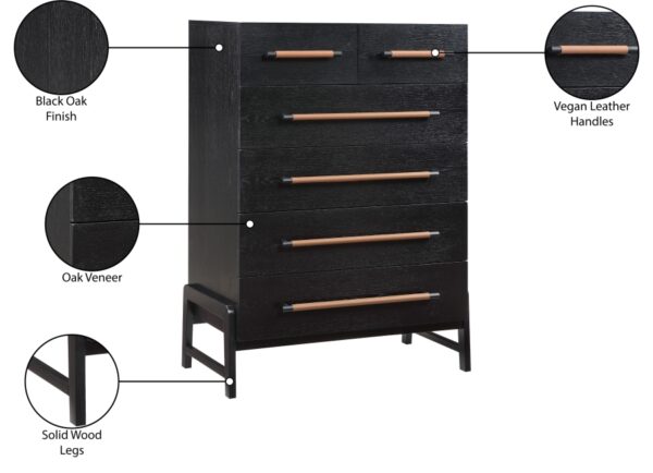 Kaya Oak Veneer And Vegan Leather Handle Chest