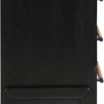 Kaya Oak Veneer And Vegan Leather Handle Dresser