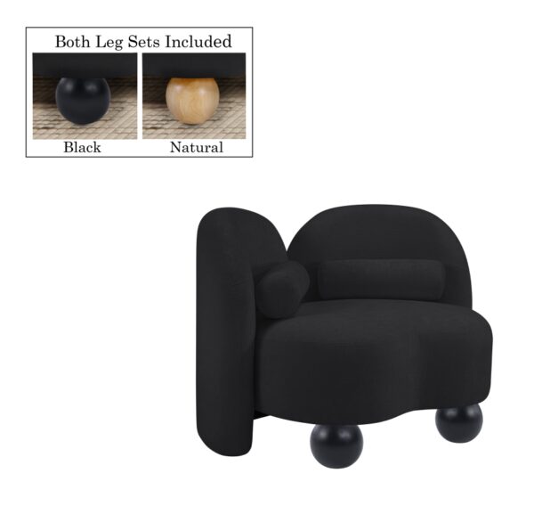 Daphne Chenille Fabric Upholstered Chair