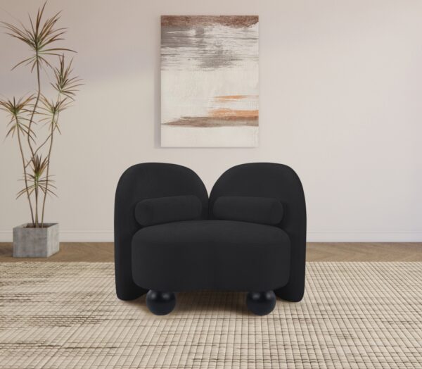 Daphne Chenille Fabric Upholstered Chair
