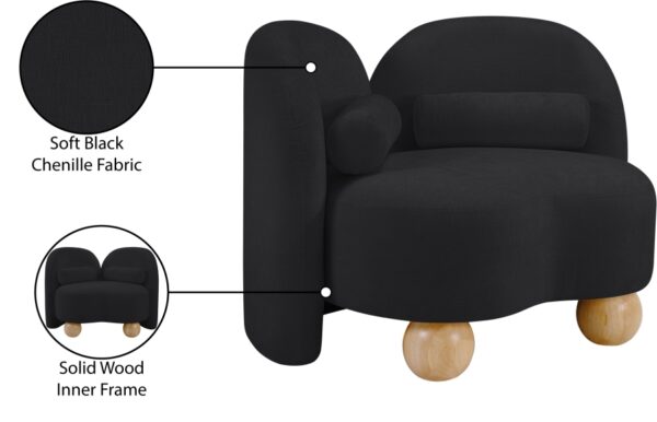 Daphne Chenille Fabric Upholstered Chair