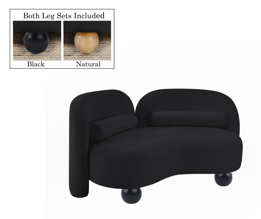 Daphne 64" Chenille Fabric Upholstered Loveseat