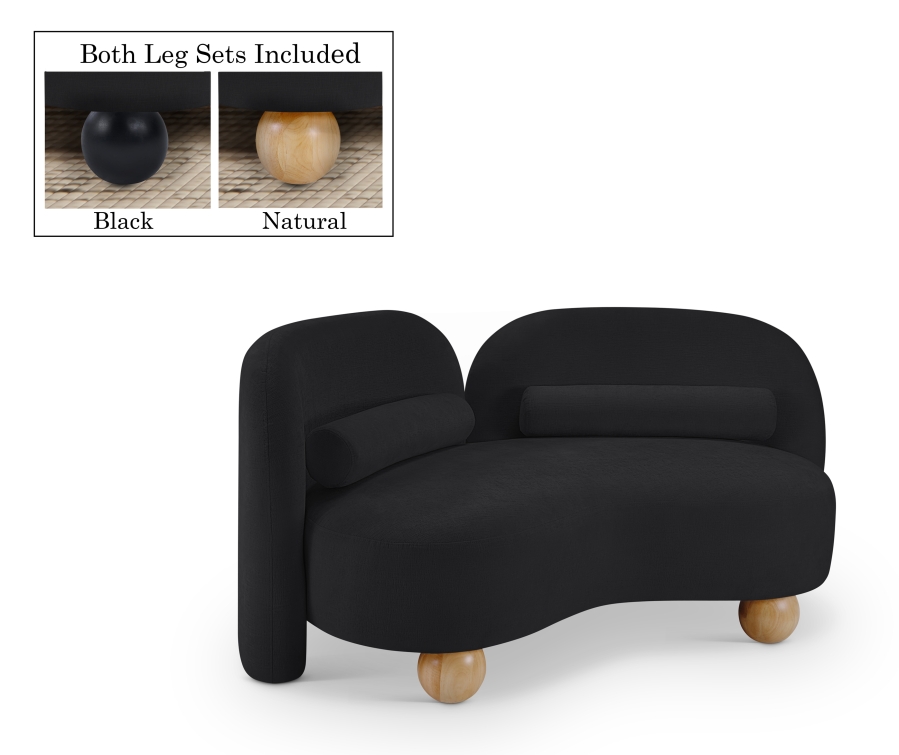 Daphne 64" Chenille Fabric Upholstered Loveseat