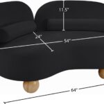 Daphne 64" Chenille Fabric Upholstered Loveseat