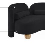 Daphne 64" Chenille Fabric Upholstered Loveseat