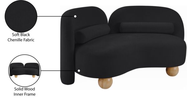 Daphne 64" Chenille Fabric Upholstered Loveseat