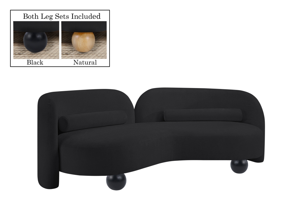 Daphne 89" Chenille Fabric Upholstered Sofa